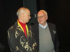 John Waters amuses James Ivory at Valley Of Love premiere